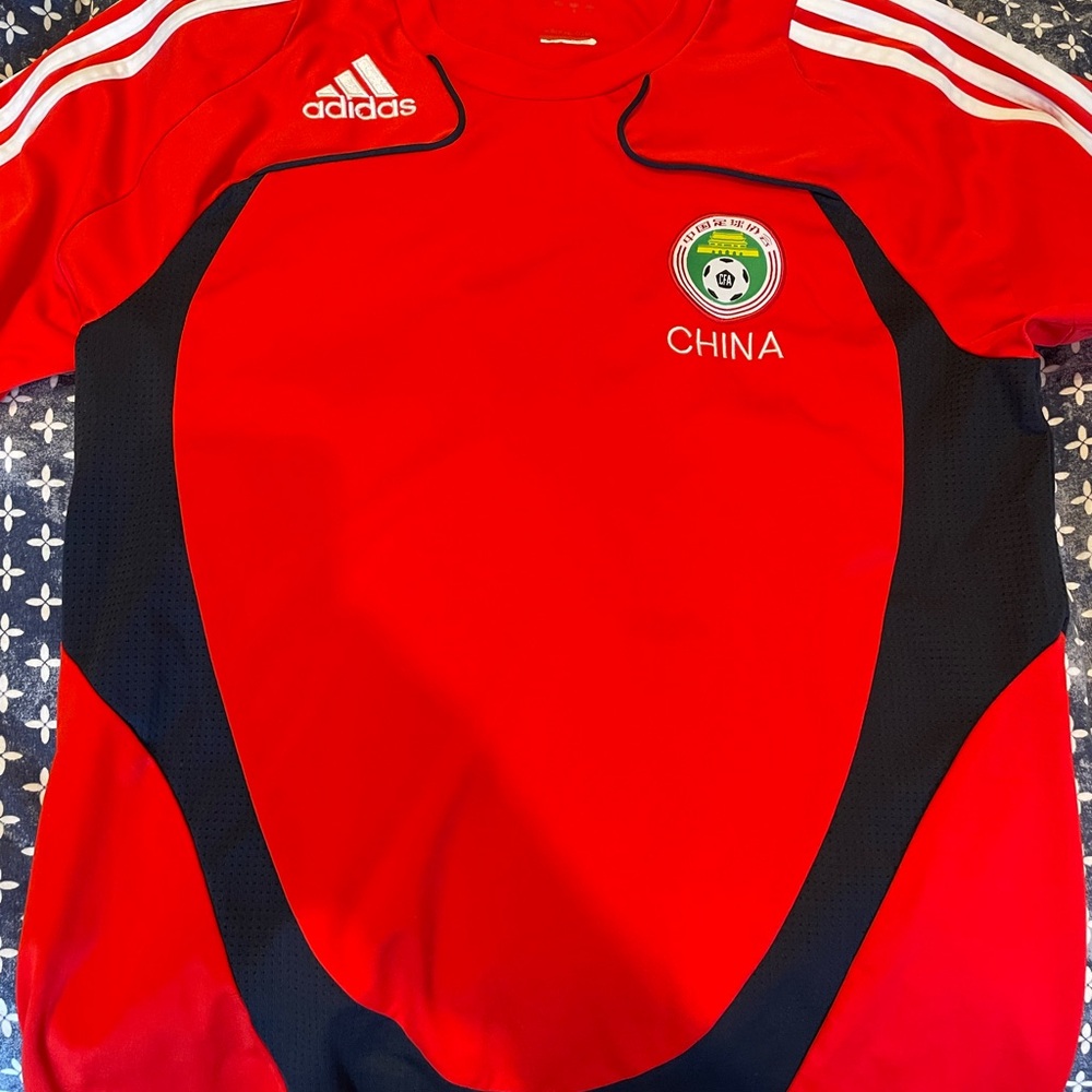 Adidas Red China Soccer Jersey